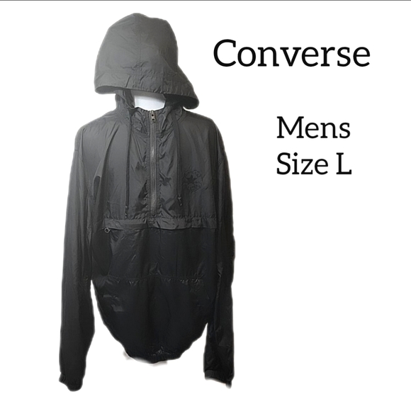 Converse Other - CONVERSE MENS BLACK PULLOVER HALF ZIPPER SIZE LARGE